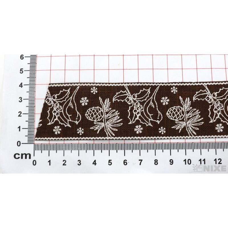 STUHA BAVLNA PTÁČEK 40mmx4,5m*HNĚDÁ+BÍLÁ