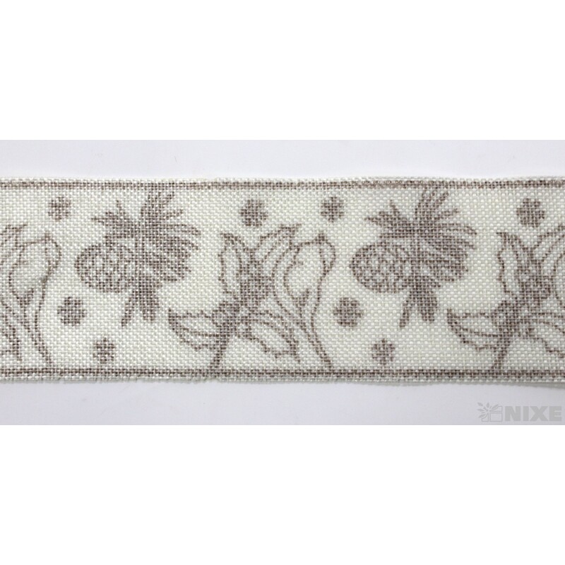 STUHA BAVLNA PTÁČEK 40mmx4,5m*BÍLÁ+HNĚDÁ