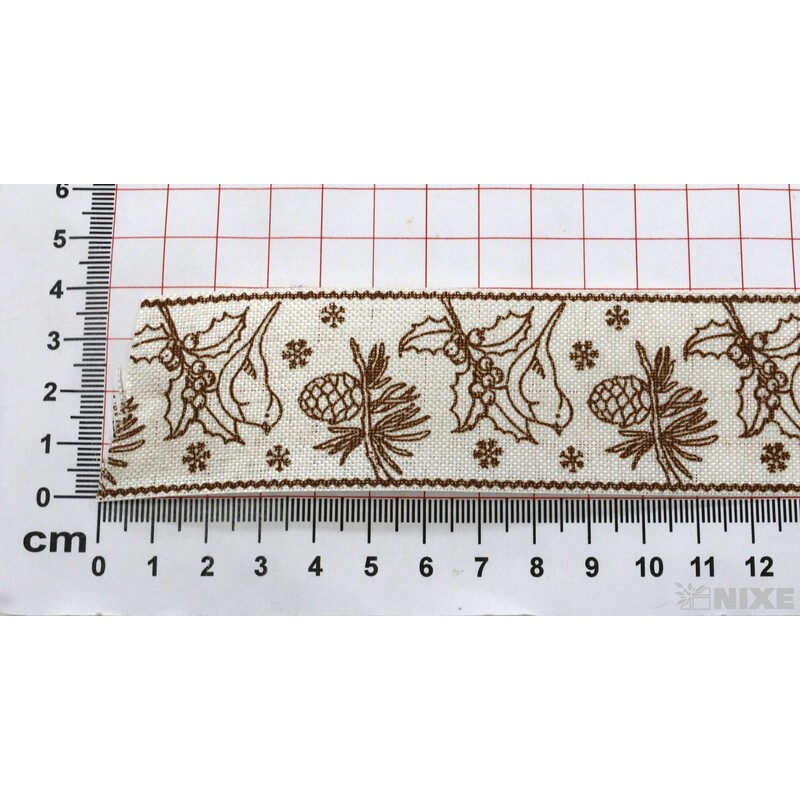 STUHA BAVLNA PTÁČEK 40mmx4,5m*BÍLÁ+HNĚDÁ