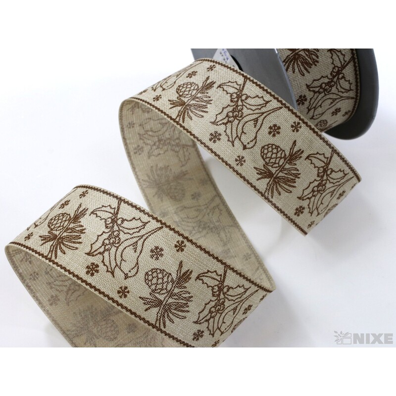 STUHA BAVLNA PTÁČEK 40mmx4,5m*PŘÍRODNÍ+HNĚDÁ