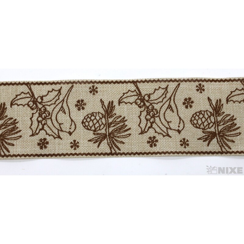 STUHA BAVLNA PTÁČEK 40mmx4,5m*PŘÍRODNÍ+HNĚDÁ