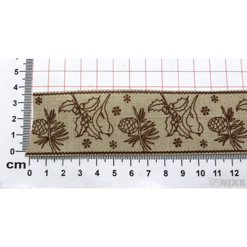 STUHA BAVLNA PTÁČEK 40mmx4,5m*PŘÍRODNÍ+HNĚDÁ