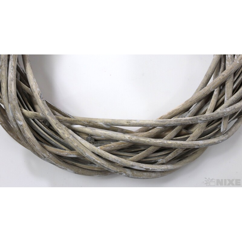 VĚNEC PROUTĚNÝ 20cm*ŠEDÁ SV.