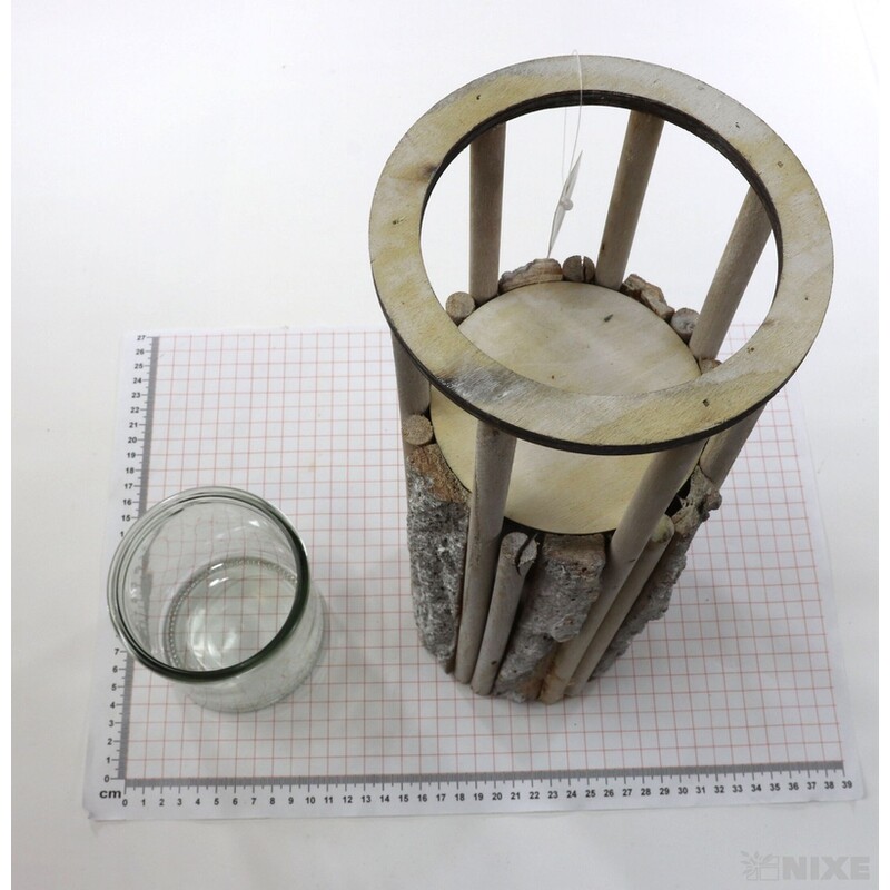 STOJAN SVÍCEN 13X35cm*BÍLÁ