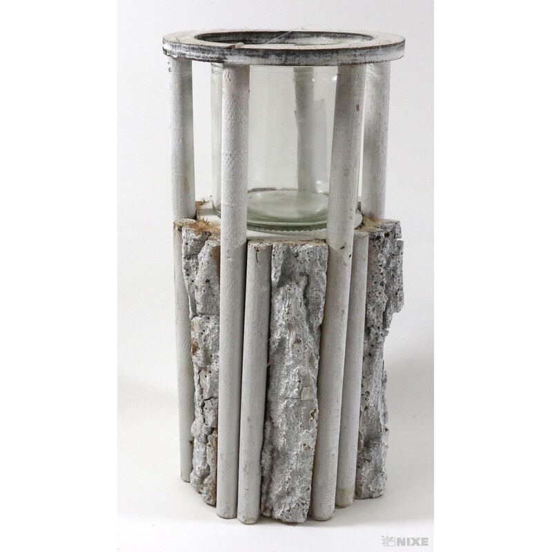 STOJAN SVÍCEN 11X24cm*BÍLÁ