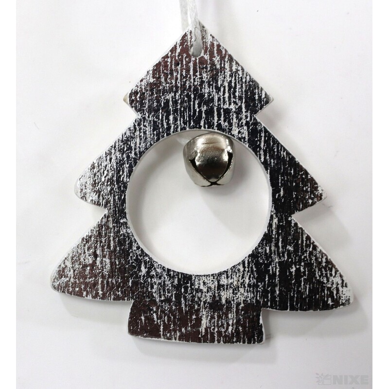 ZÁVĚS D VÁNOCE 6ks 6cm*STŘÍBRNÁ