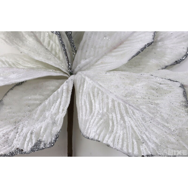 KVĚT 50cm*STŘÍBRNÁ+BÍLÁ