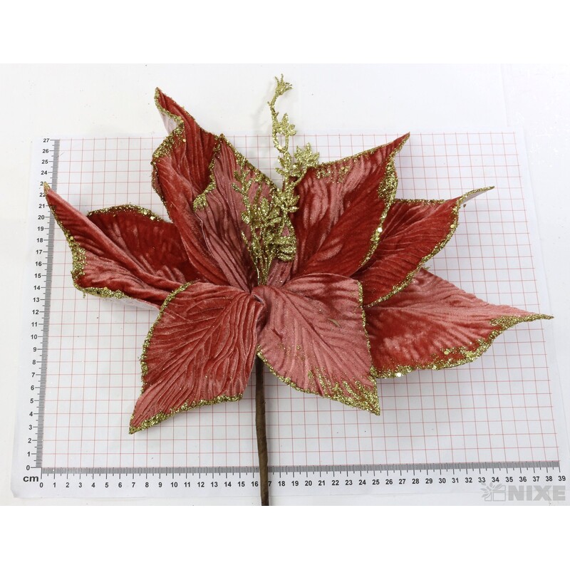 KVĚT 50cm*ZLATÁ+RŮŽOVÁ