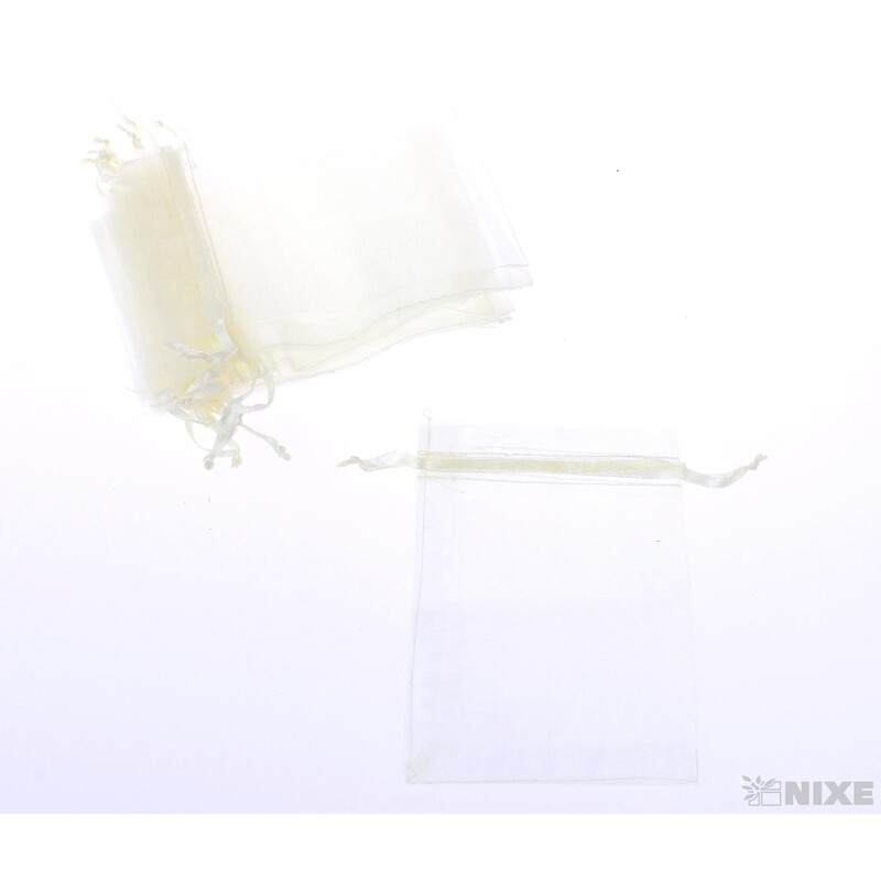 SÁČEK ORGANZA 08x12cm*KRÉMOVÁ