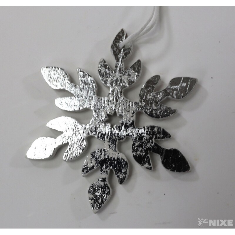 ZÁVĚS D VÁNOCE 6ks 5cm*BÍLÁ