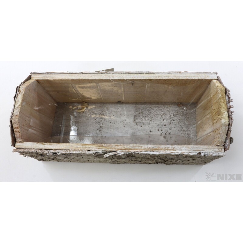 OBAL DŘEVO 10x27cm*BÍLÁ