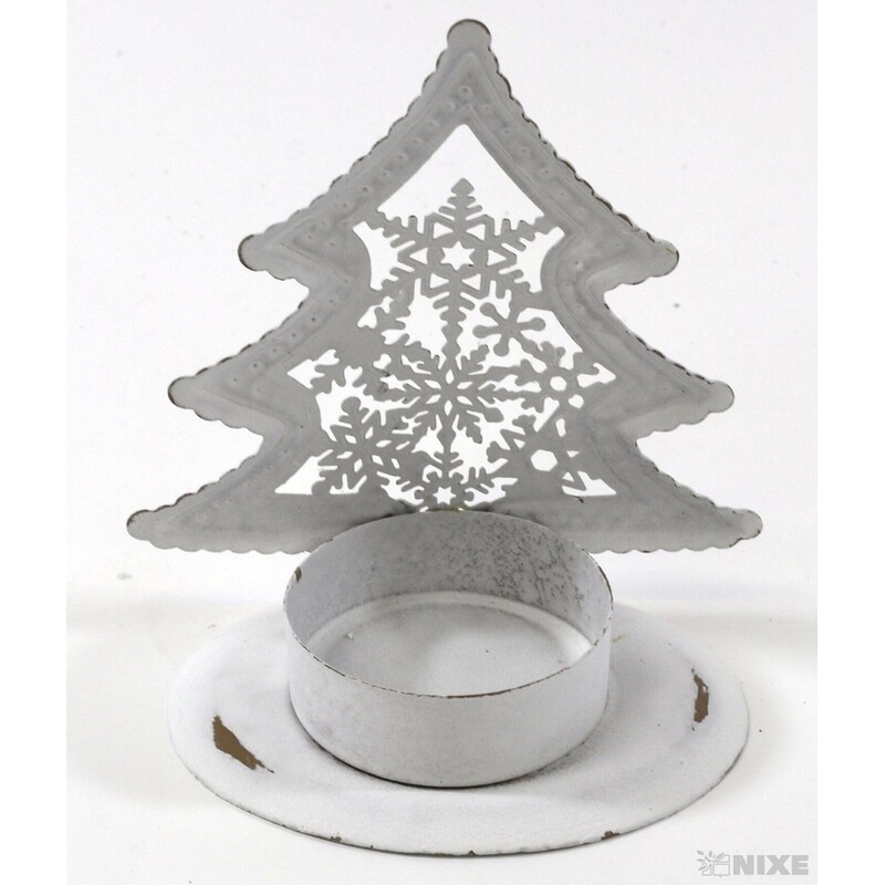 SVÍCEN STROMEČEK 08x09cm*BÍLÁ