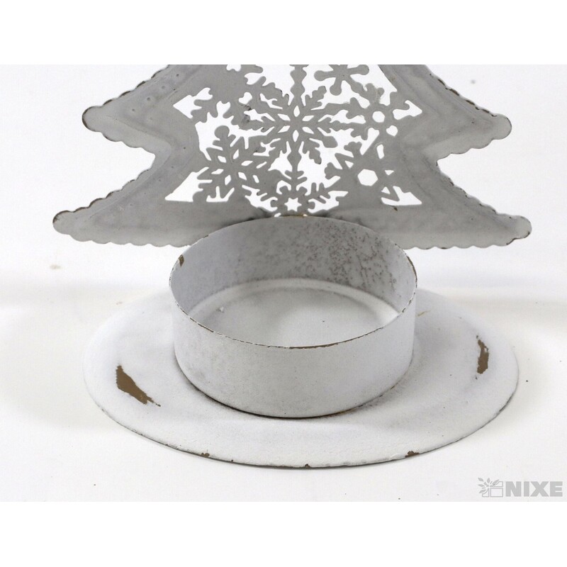 SVÍCEN STROMEČEK 08x09cm*BÍLÁ