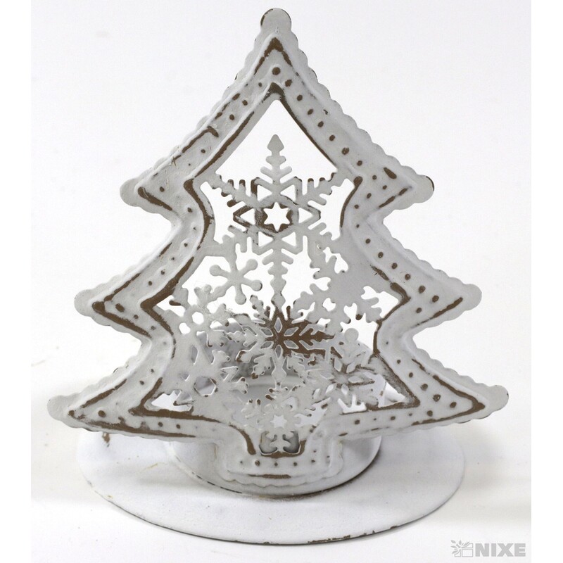 SVÍCEN STROMEČEK 08x09cm*BÍLÁ