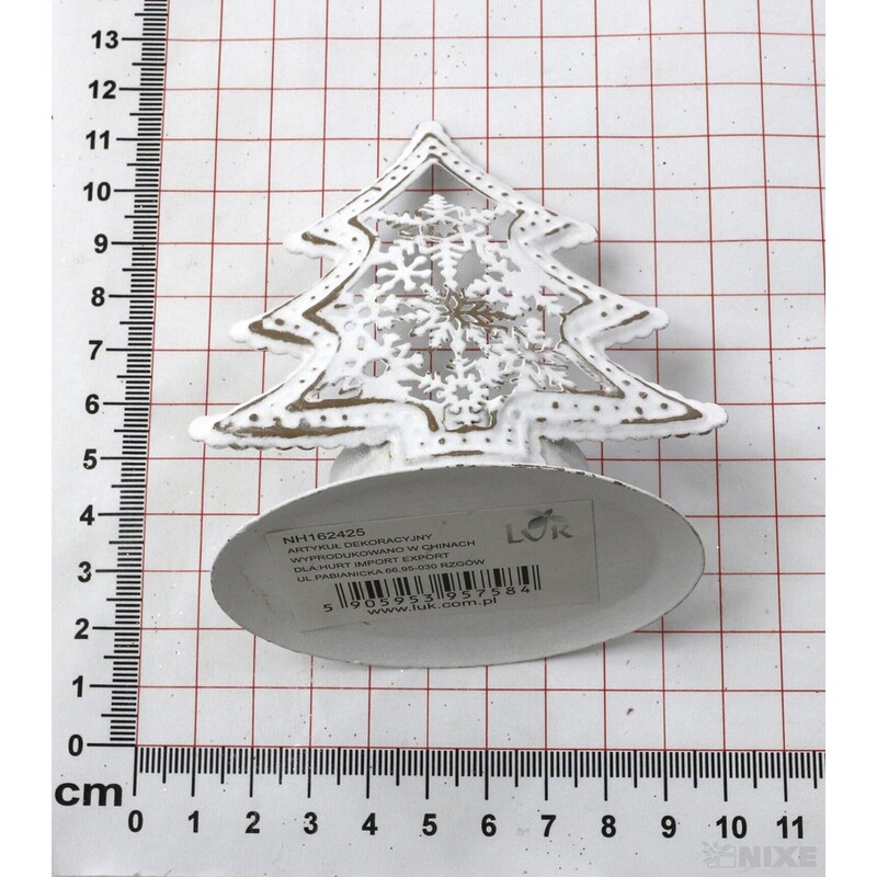 SVÍCEN STROMEČEK 08x09cm*BÍLÁ