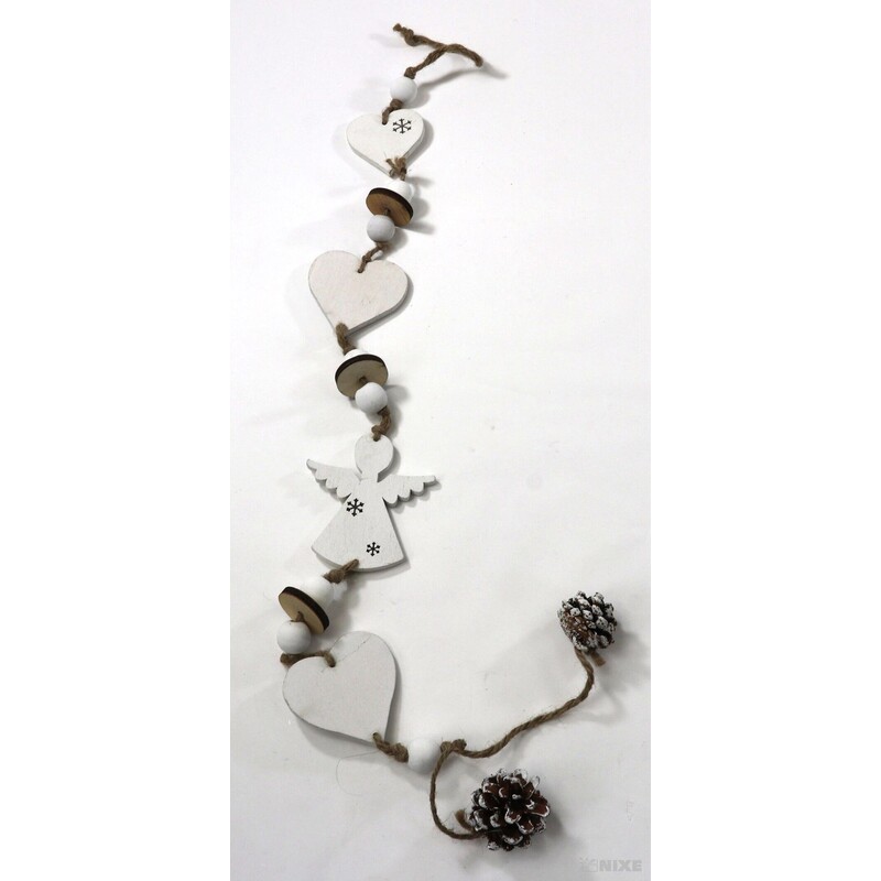 GIRLANDA VÁNOCE 80cm*BÍLÁ