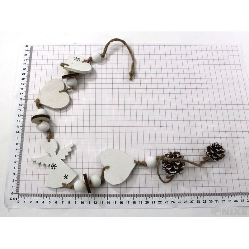 GIRLANDA VÁNOCE 80cm*BÍLÁ