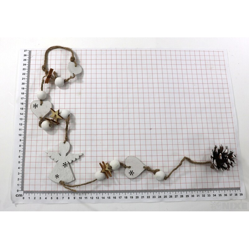 GIRLANDA VÁNOCE 90cm*BÍLÁ