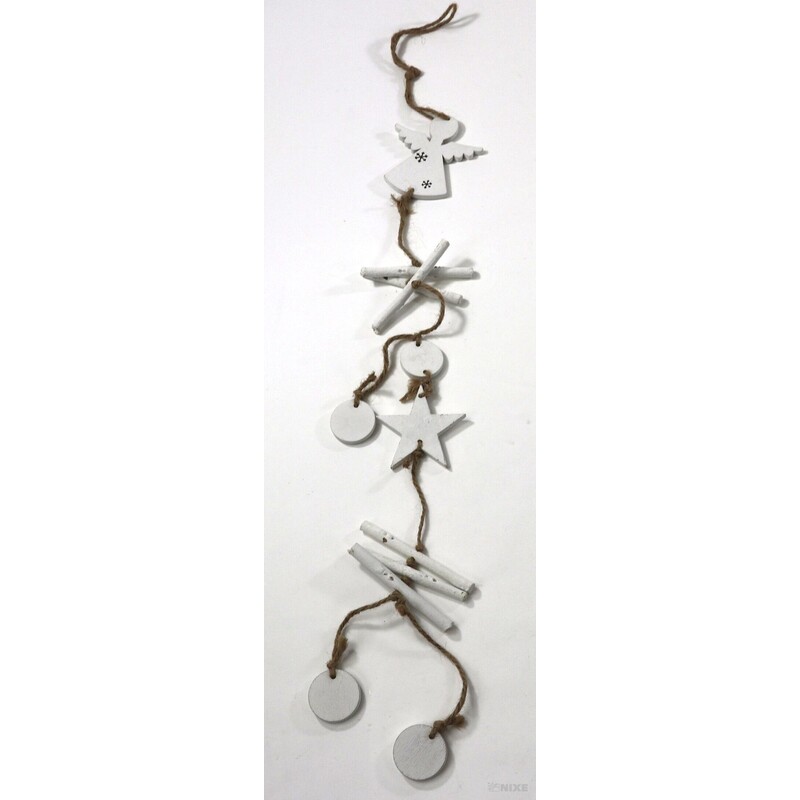 GIRLANDA VÁNOCE 65cm*BÍLÁ