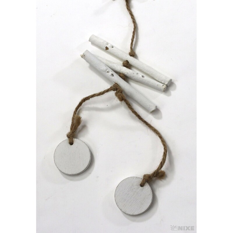 GIRLANDA VÁNOCE 65cm*BÍLÁ