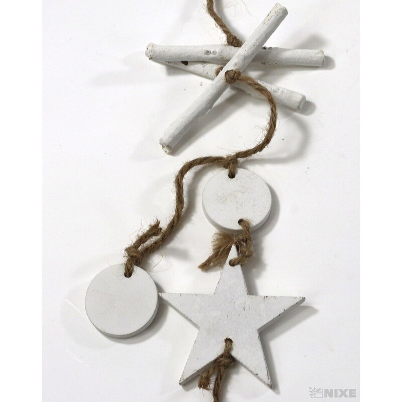 GIRLANDA VÁNOCE 65cm*BÍLÁ