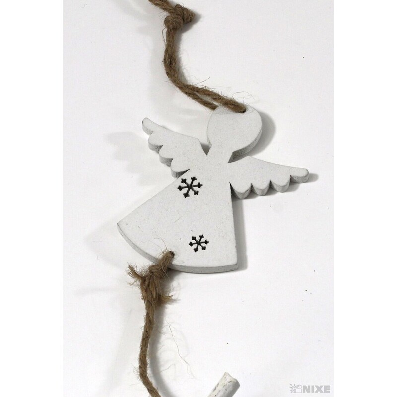 GIRLANDA VÁNOCE 65cm*BÍLÁ