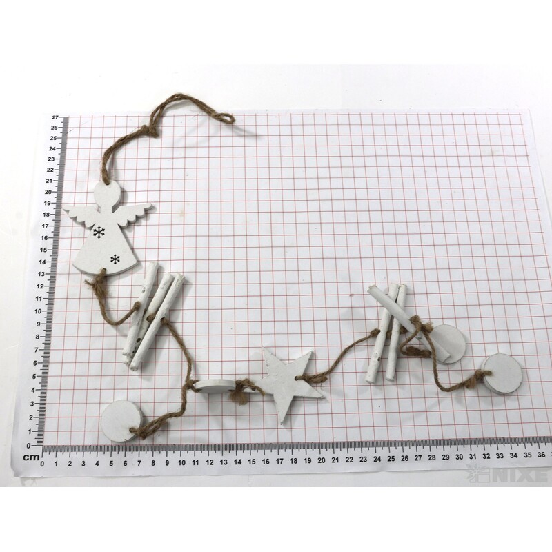 GIRLANDA VÁNOCE 65cm*BÍLÁ