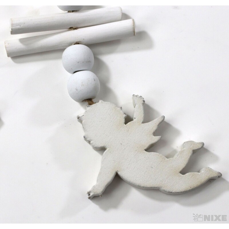 ZÁVĚS ANDĚL 20cm*BÍLÁ