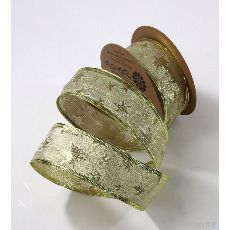 STUHA JUTA HVĚZDY 4cmx7yd*ZLATÁ