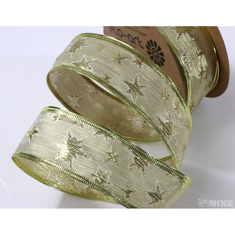 STUHA JUTA HVĚZDY 4cmx7yd*ZLATÁ