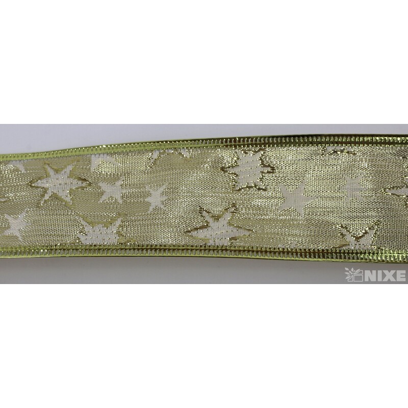 STUHA JUTA HVĚZDY 4cmx7yd*ZLATÁ