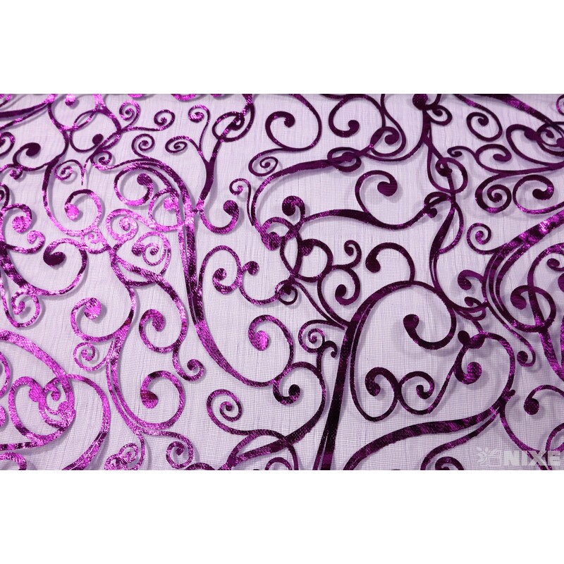 ROLE ORGANZA TISK 36cmx3m*FIALOVÁ