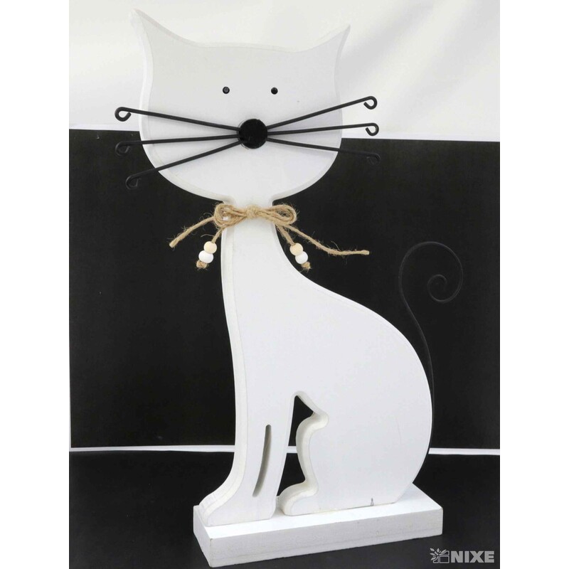 KOČKA 36x14cm*BÍLÁ