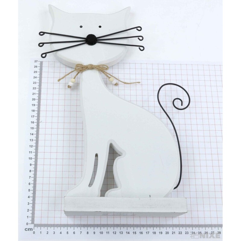 KOČKA 36x14cm*BÍLÁ