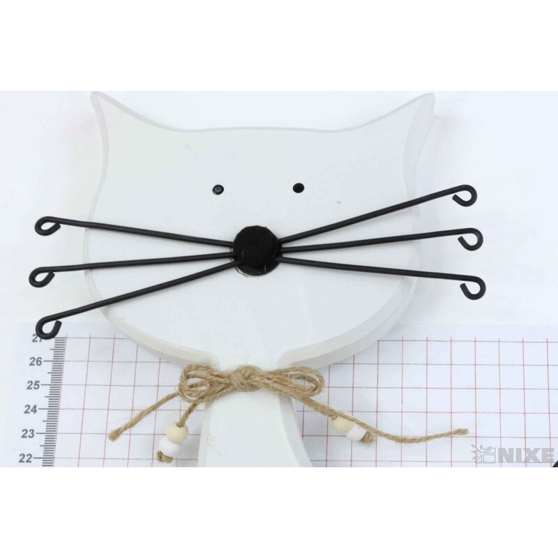 KOČKA 36x14cm*BÍLÁ