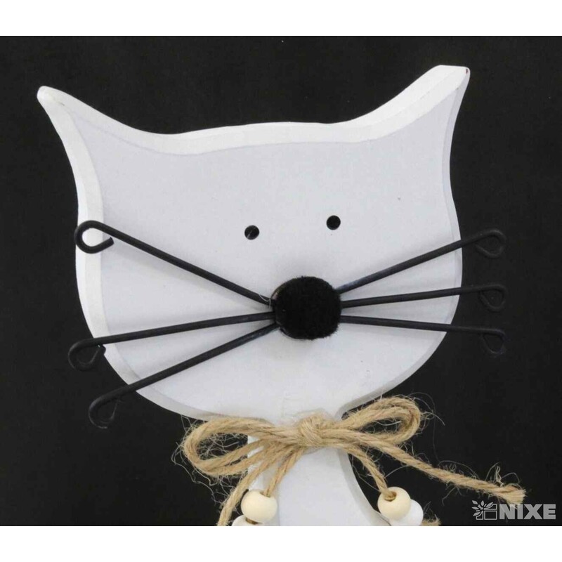 KOČKA 25x10cm*BÍLÁ V+