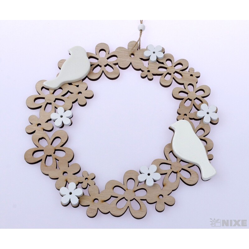 ZÁVĚS PTÁČEK KRUH 22cm