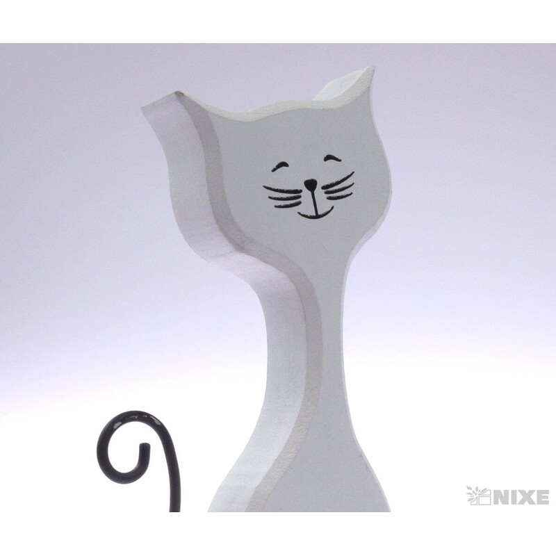 KOČKA 19,5x7cm*BÍLÁ V+