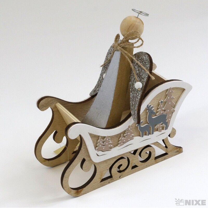 SÁŇKY DŘEVO 07x10x7cm*