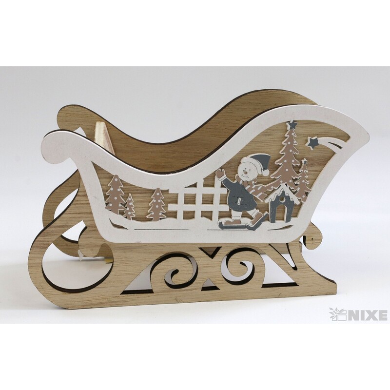 SÁŇKY DŘEVO 07x10x7cm*