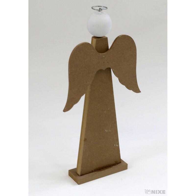 ANDĚL DŘEVO 09x25x2cm*BÍLÁ