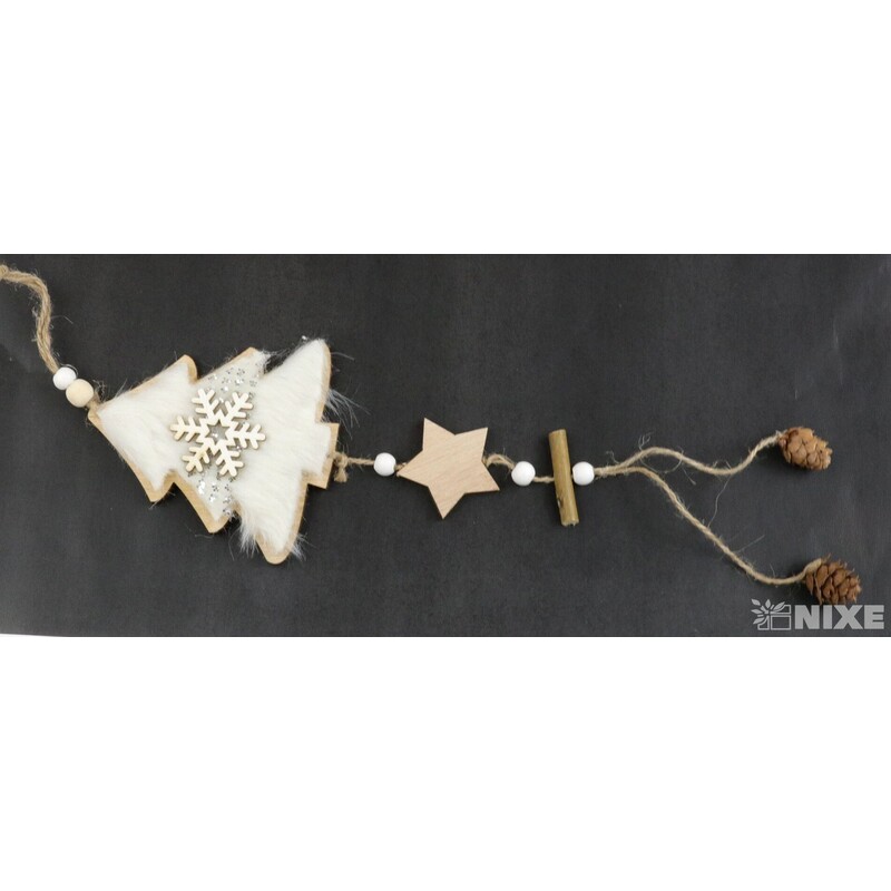 ZÁVĚS STROMEK D 10x11cm*BÍLÁ