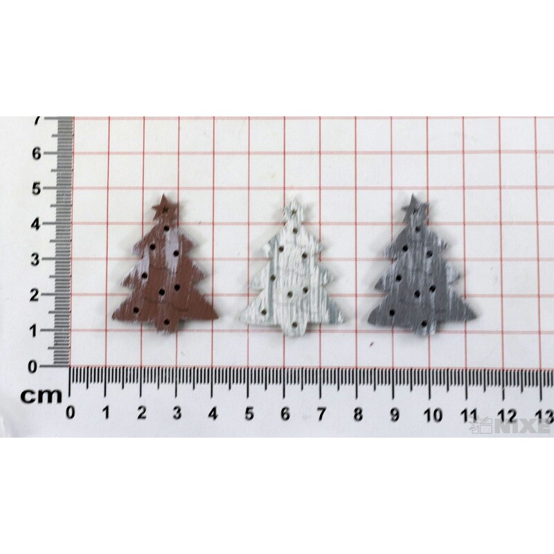 NALEPOVACÍ STROMEČEK 3x4cm 18ks*MIX BAREV