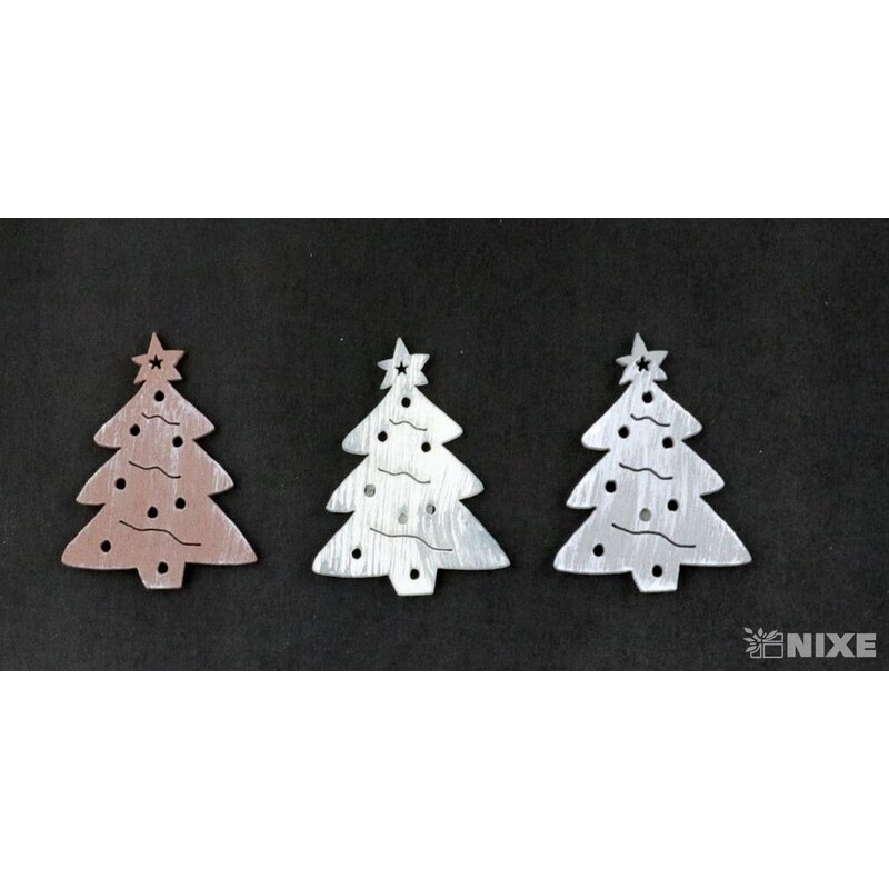 NALEPOVACÍ STROMEČEK 3x4cm 18ks*MIX BAREV