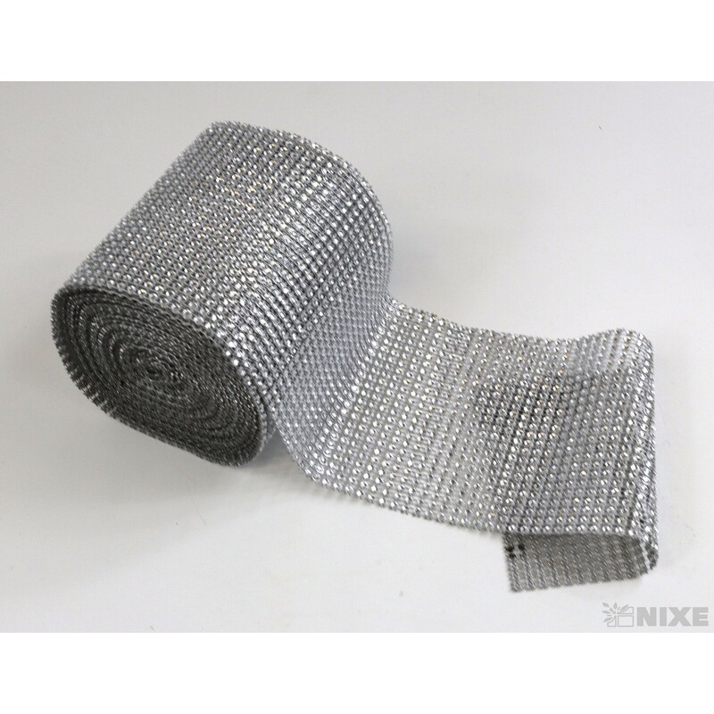 PÁSEK METAL 120mmx10yd*STŘÍBRNÁ