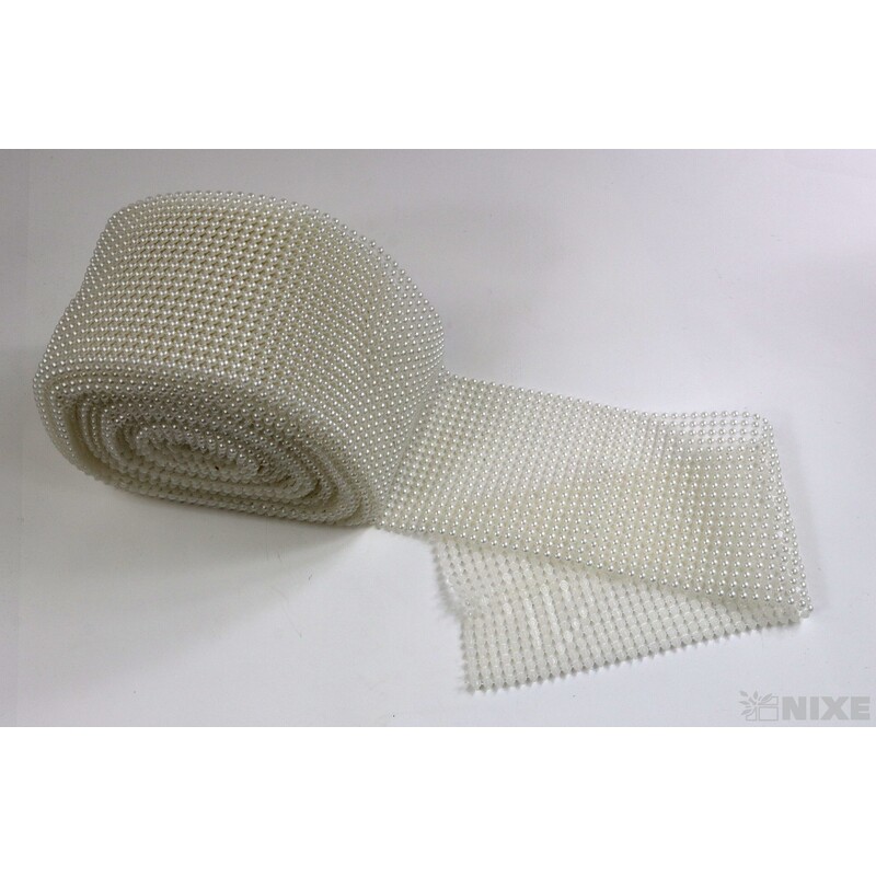 PÁSEK OZDOBNÝ 110mmx10yd*BÍLÁ