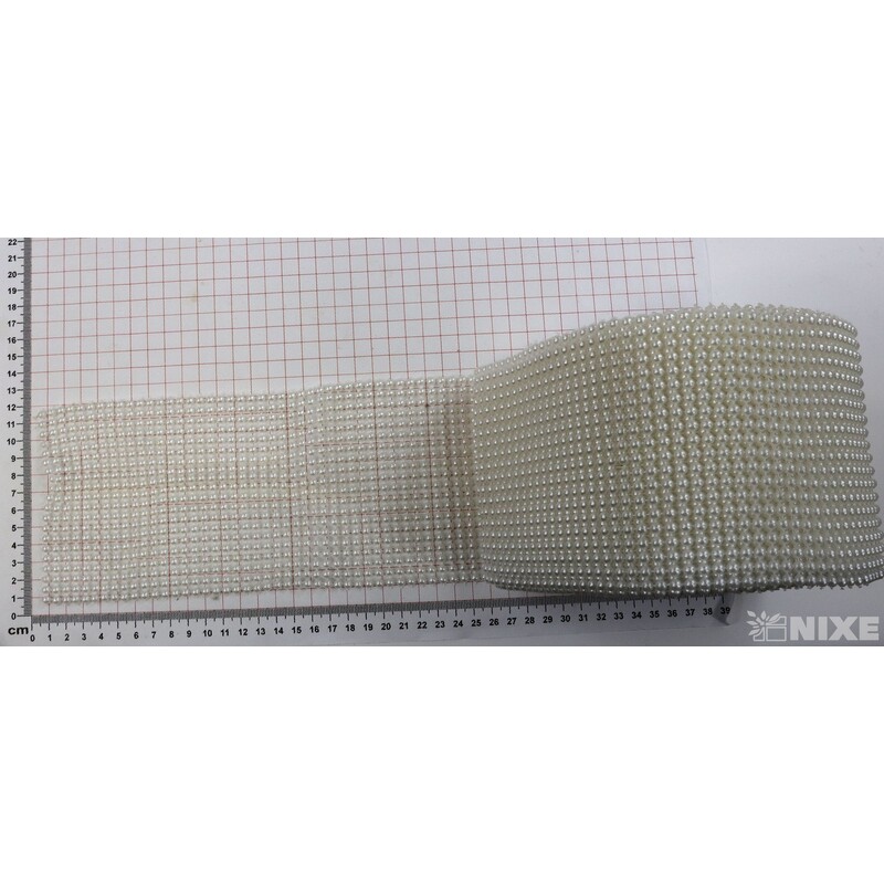 PÁSEK OZDOBNÝ 110mmx10yd*BÍLÁ