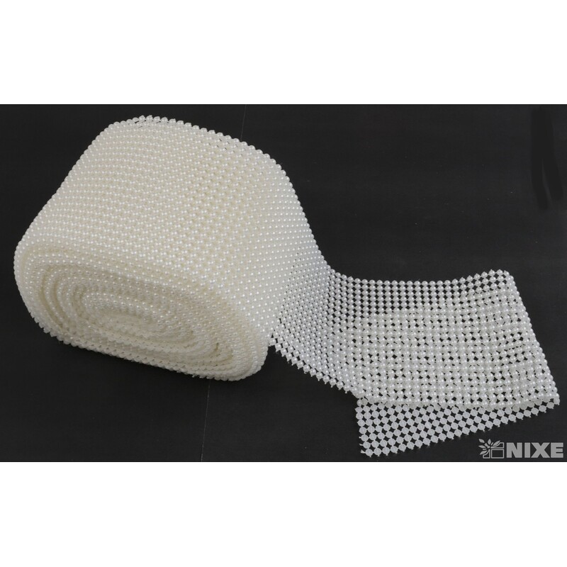 PÁSEK OZDOBNÝ 110mmx10yd*BÍLÁ