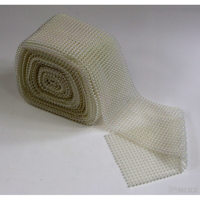 PÁSEK OZDOBNÝ 110mmx10yd*BÍLÁ