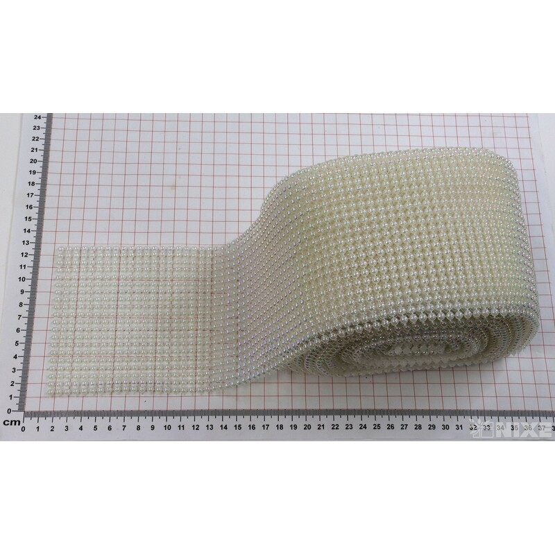 PÁSEK OZDOBNÝ 110mmx10yd*BÍLÁ